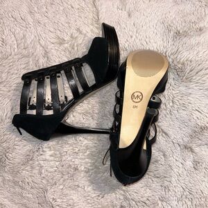 Michael Kors Black Strappy Heels
